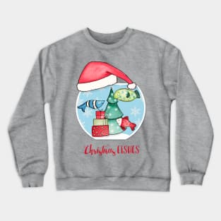 Christmas Fishes Crewneck Sweatshirt